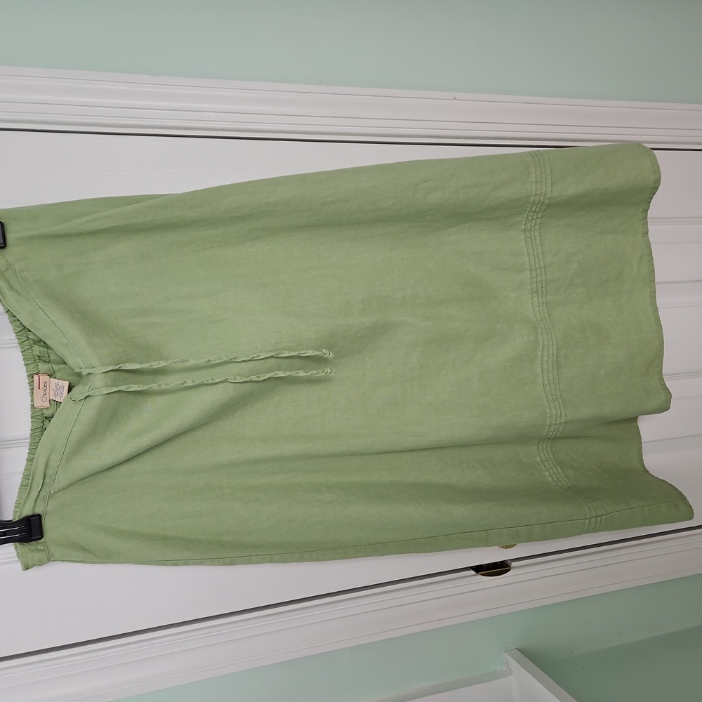 Green Linen Skirt by Choices
